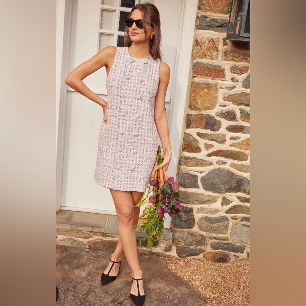 Tuckernuck Peony Tweed Bianca Dress - NWT